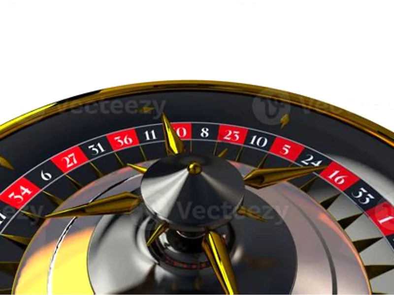 Roulette wheel spinning at an online casino